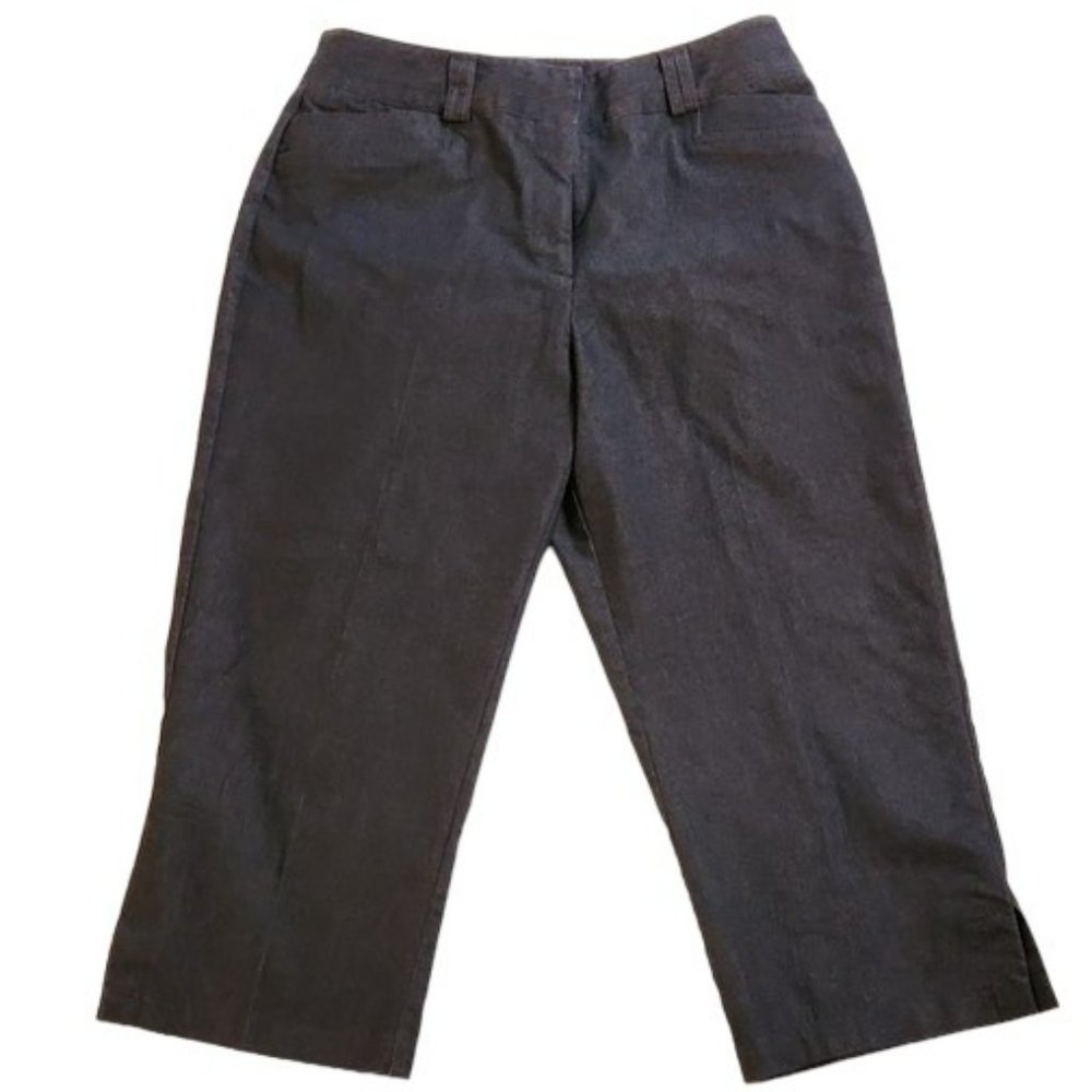Vintage Dressy Harve' Benard Denim Capri Pants - Size 8